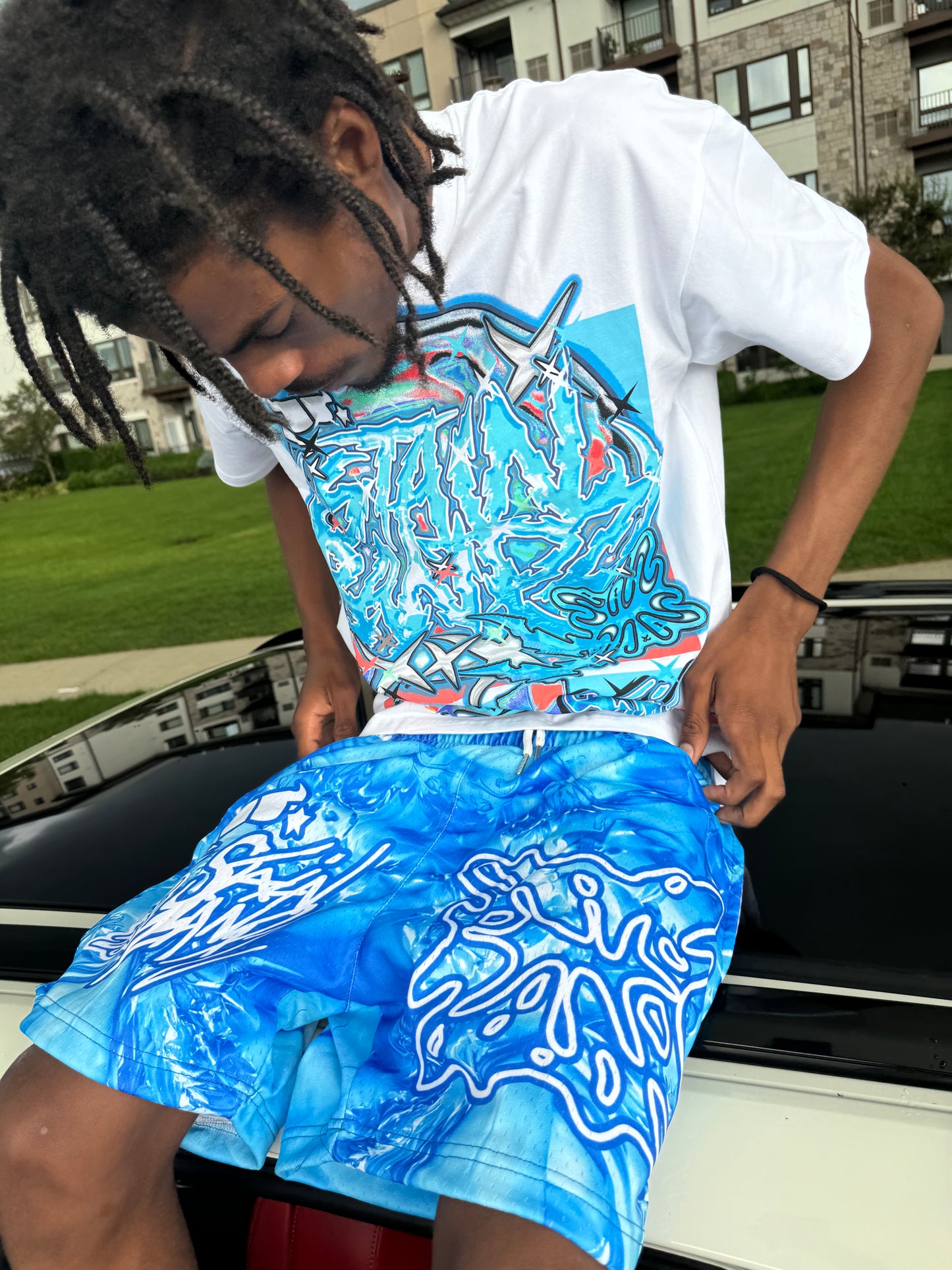 BLUE CHROME T SHIRT