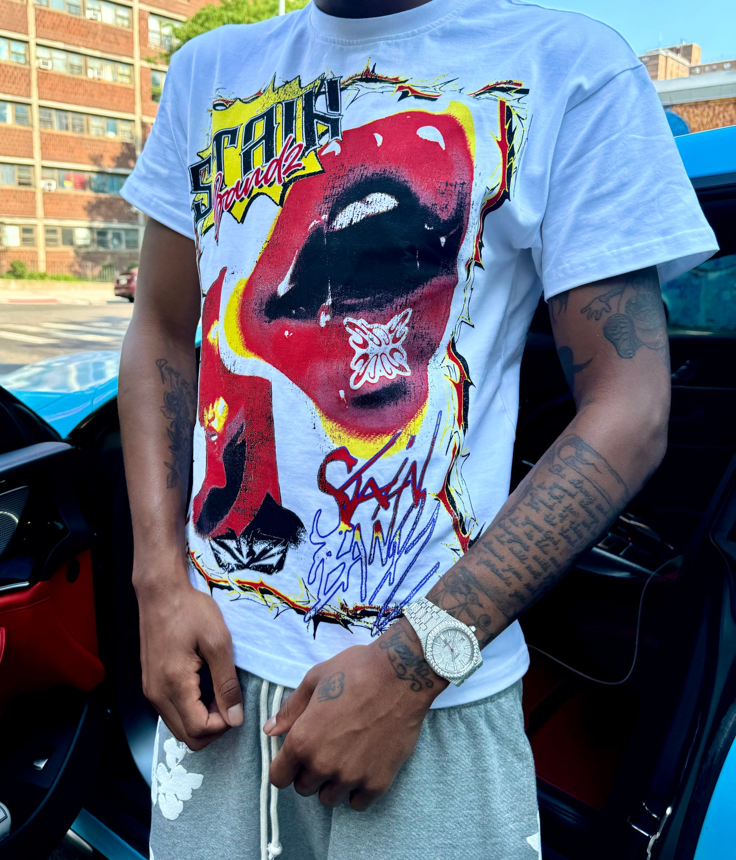 STAINBANDZ LIPS T SHIRT