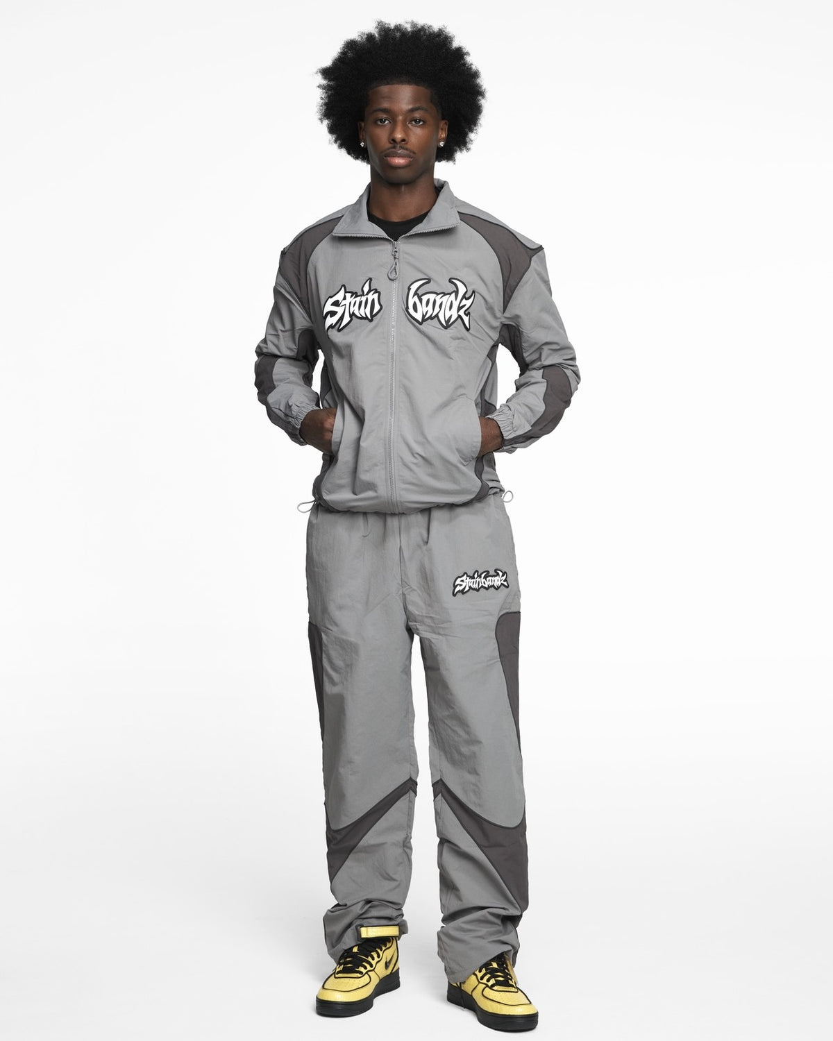 STAINBANDZ TRACKSUIT PANTS (GREY) – STAINBANDZSTUDIOS
