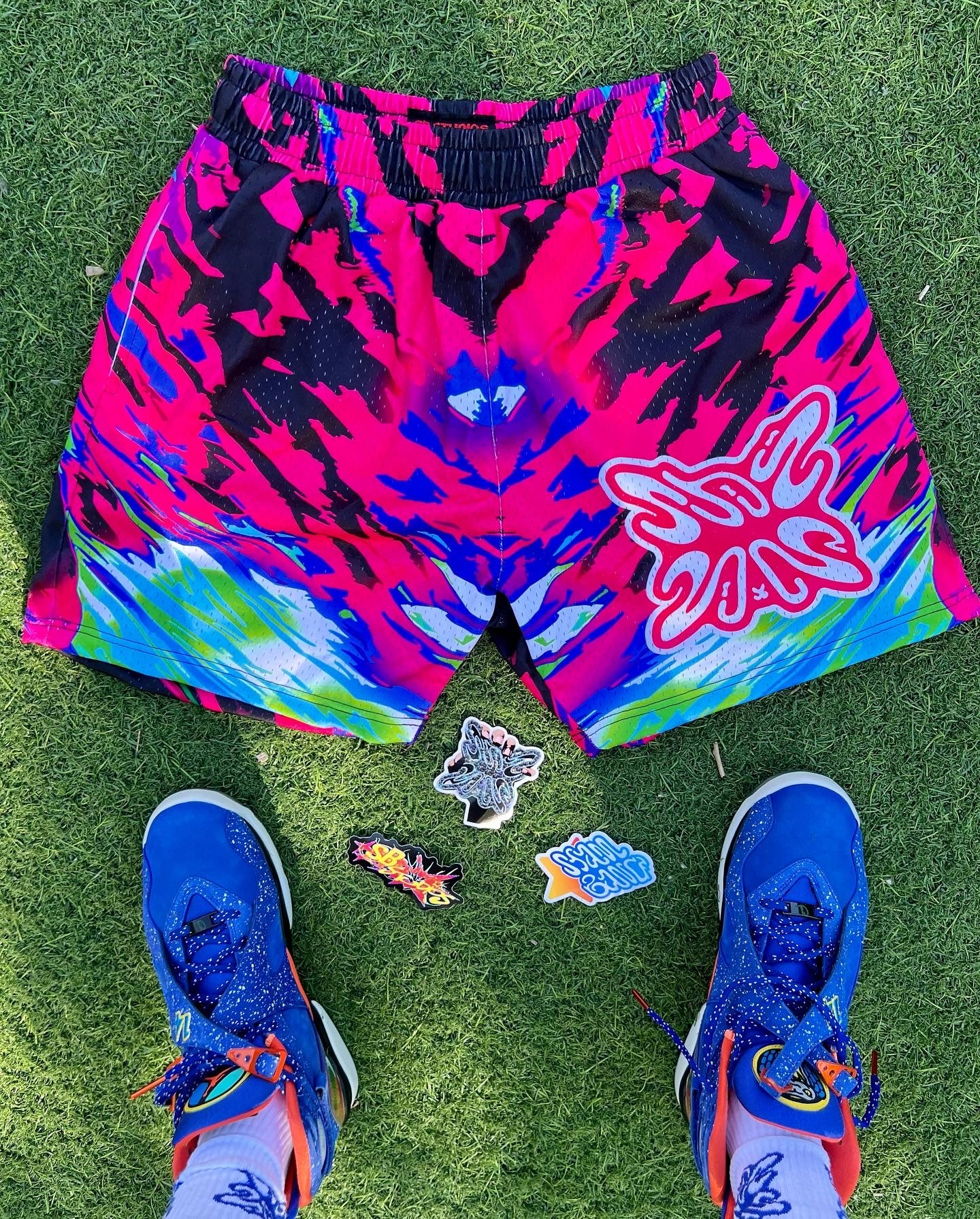 SB MULTICOLOR SHORTS V2 STAINBANDZSTUDIOS